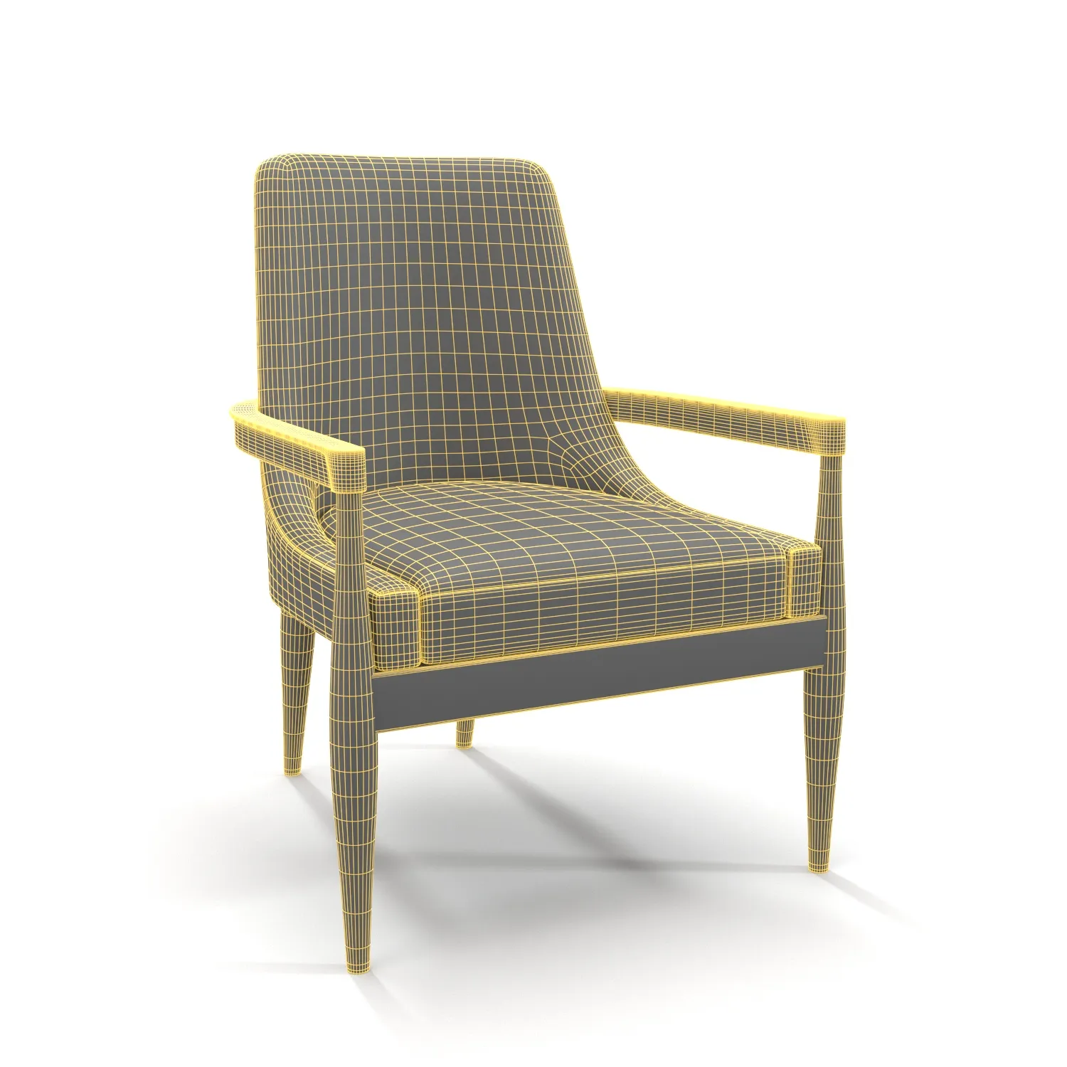 Salma Lounge Chair kellex PBR 3D Model_07